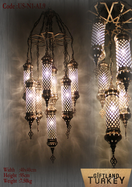 Mosaic Lamp Hand Blown Glass Pendant Shades 12 - Turkish Ceiling Lamp Shades